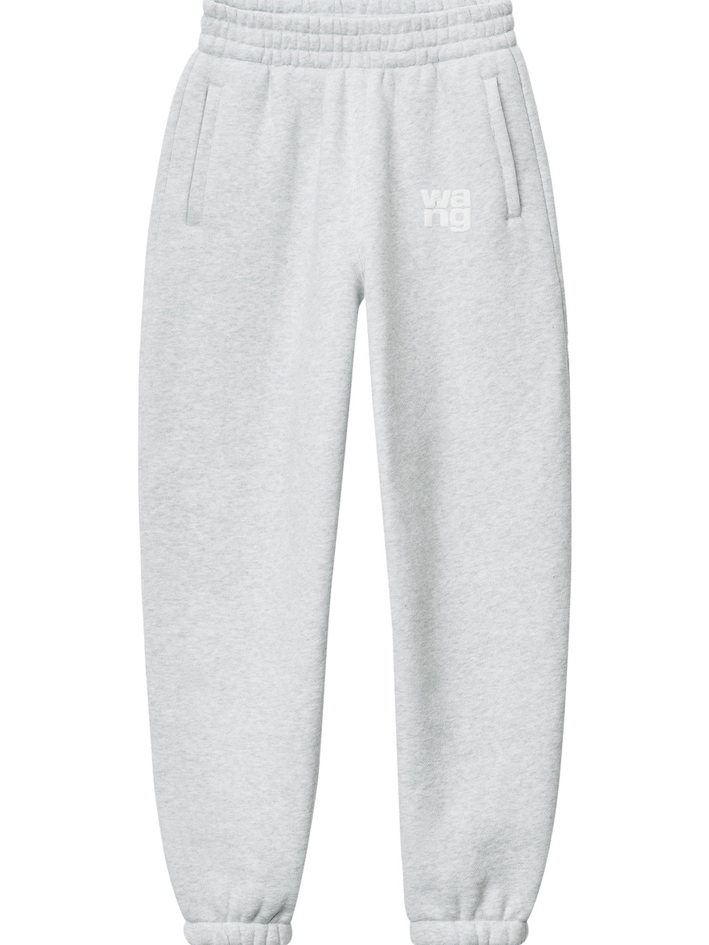 Alexander Wang Puff Logo Heather Gray Jogger Sweatpants